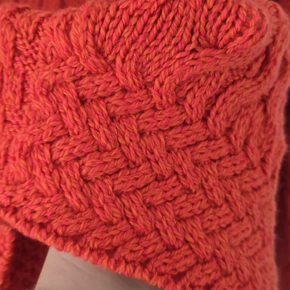 Aran Woolen Mills Cable Knit Cardigan‎‎‎ Merino Wool Size Xl - Picture 11 of 11